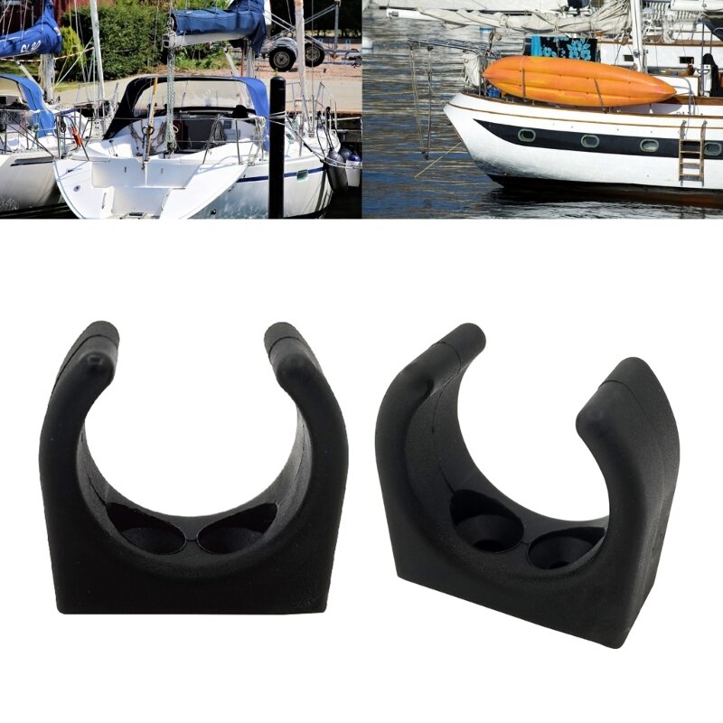 X6HF Supporto per pagaia Clip per barche Supporto per gancio per pagaia Clip per tubo Supporto per remo per canoe Barche Kayak