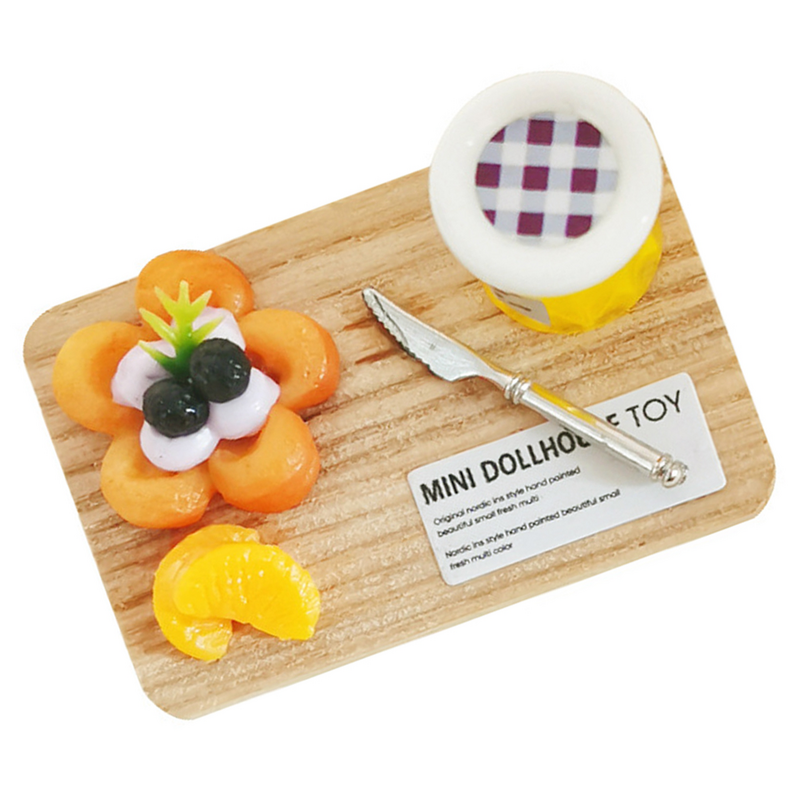 House Dollhouse Accessories Child Decorations for Home Resin Cutting Board Mini