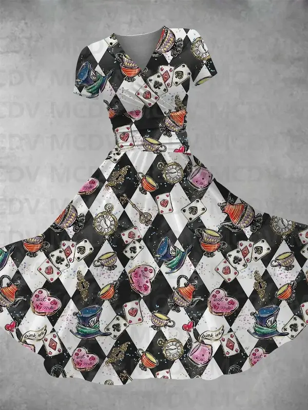 Женское платье макси с ковбойским принтом, сексуальное платье с 3D принтом и V-образным вырезом, женские платья