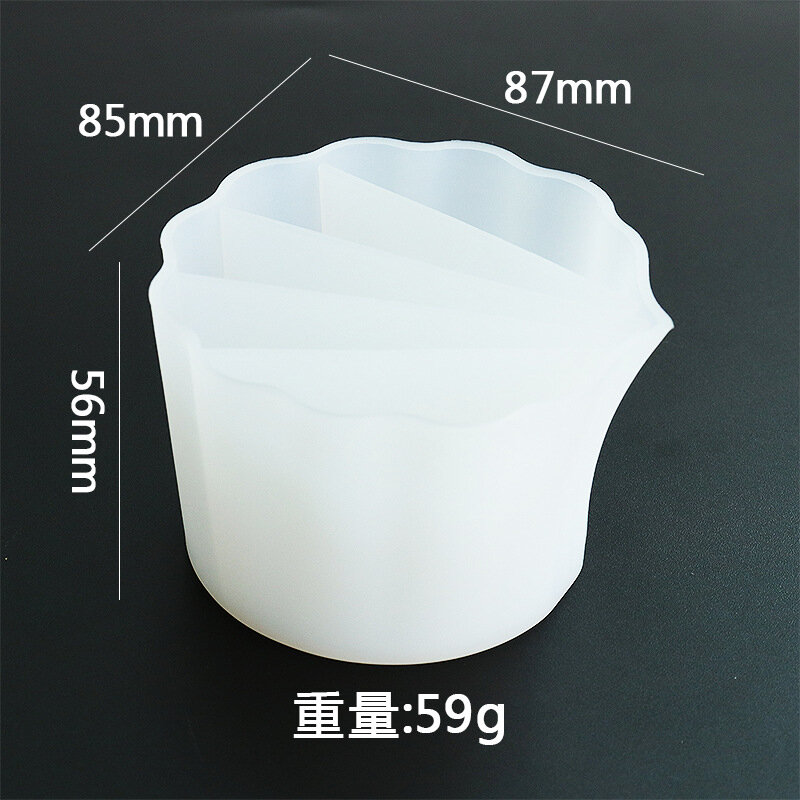 DIY Silicone Distributing Cup Jewelry Making Craft Tool Liquid Pigment Resin Color Mixing Containers Handmade Supplies 2-5 Holes