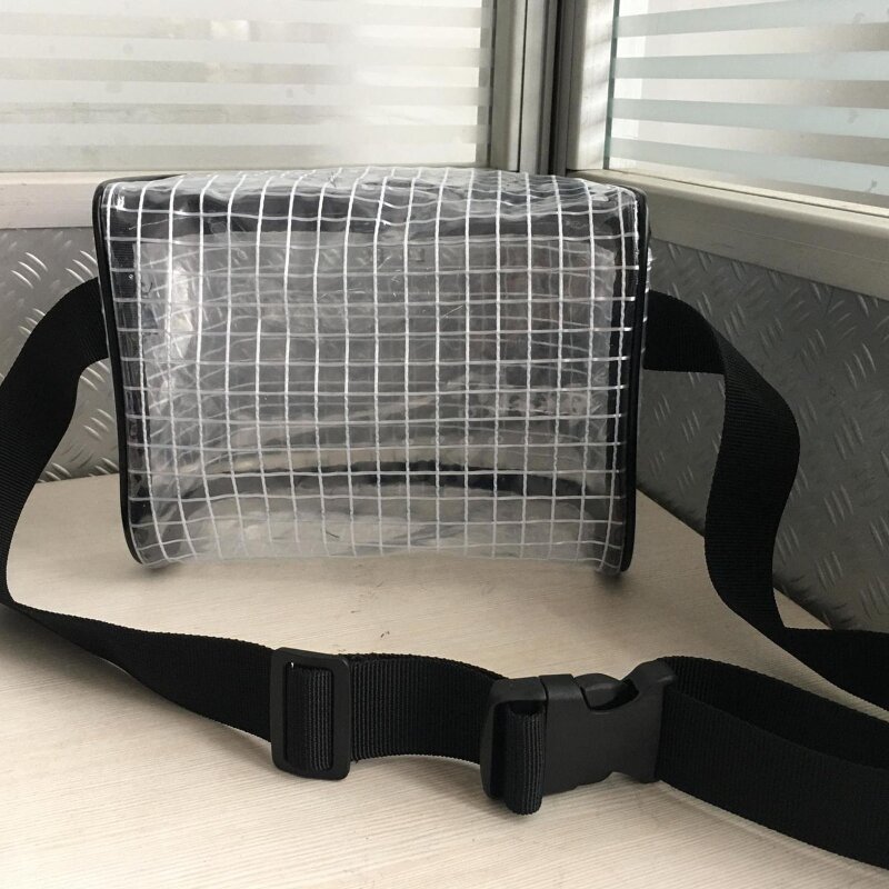 Bolsa de herramientas transparente antiestática para sala limpia, riñonera de PVC para ingeniero, bolso de hombro cruzado transparente, nuevo
