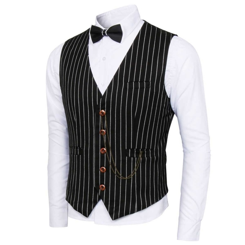 Gangster Stripe Glaaught Costume pour hommes adultes, accessoires des années 1920, costume d'Halloween, tenues de fête, 2 pièces, 5 pièces