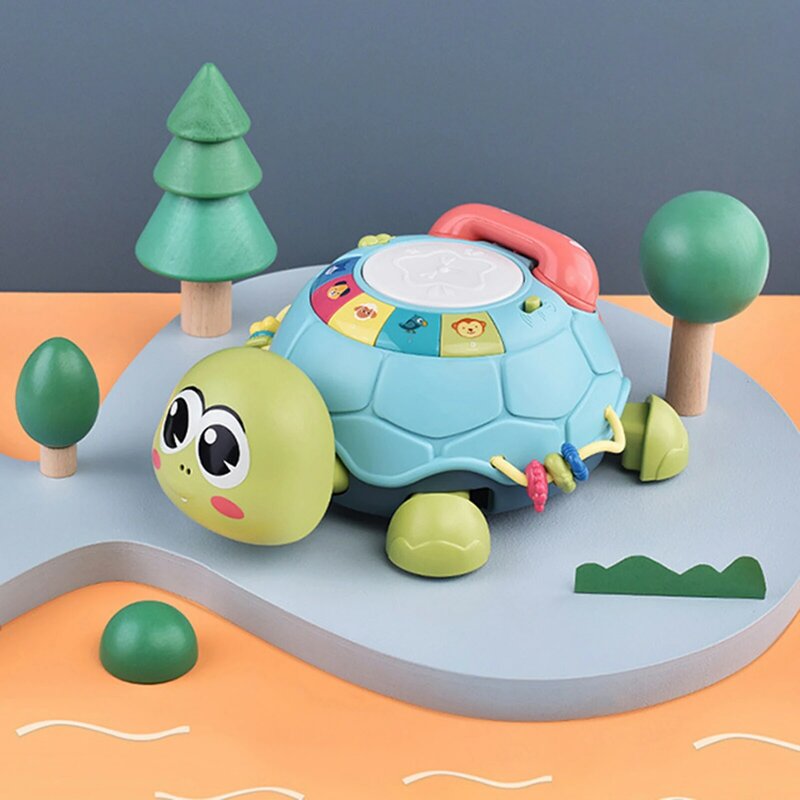 Baby musikalische Schildkröte Spielzeug Auge-Hand-Koordination und kognitive Fähigkeit Geschenk für Weihnachten Geburtstag Neujahr