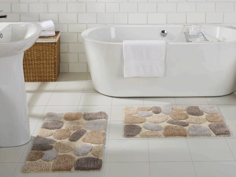 Набор ковриков для ванны с аметистом, 2 шт. (20x32 дюйма и 20x32 дюйма)