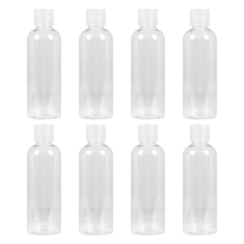 Petit Spray AfricPlastic HI Liquide, Bouteille Transparente, Kit de Voyage, 100ml, 8Pcs