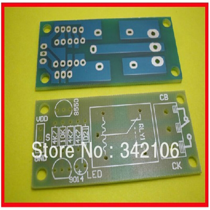 Módulo de relé PCB de expansión, placa de Control de calidad, alto activo, 5V, 12V, 3 piezas