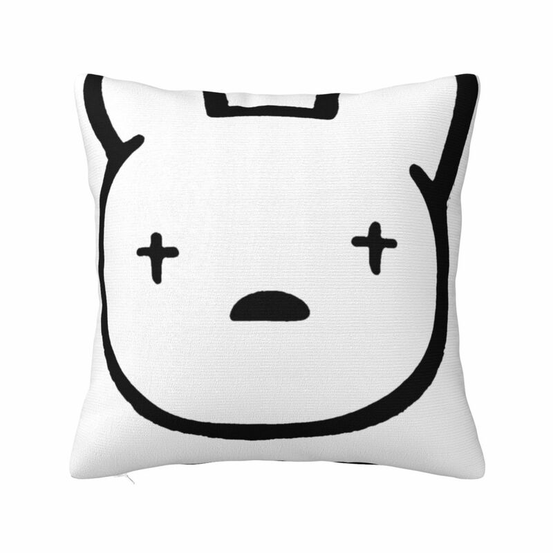 Bad Bunny Square Pillow Case for Sofa Throw Pillow