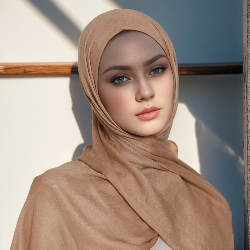 Modalne hidżab Rayon bawełniane szale muzułmańskie hidżaby dla kobiet zwykły szalik duży rozmiar chustka na głowę islamski turban z pałąkiem na głowę 190*85cm
