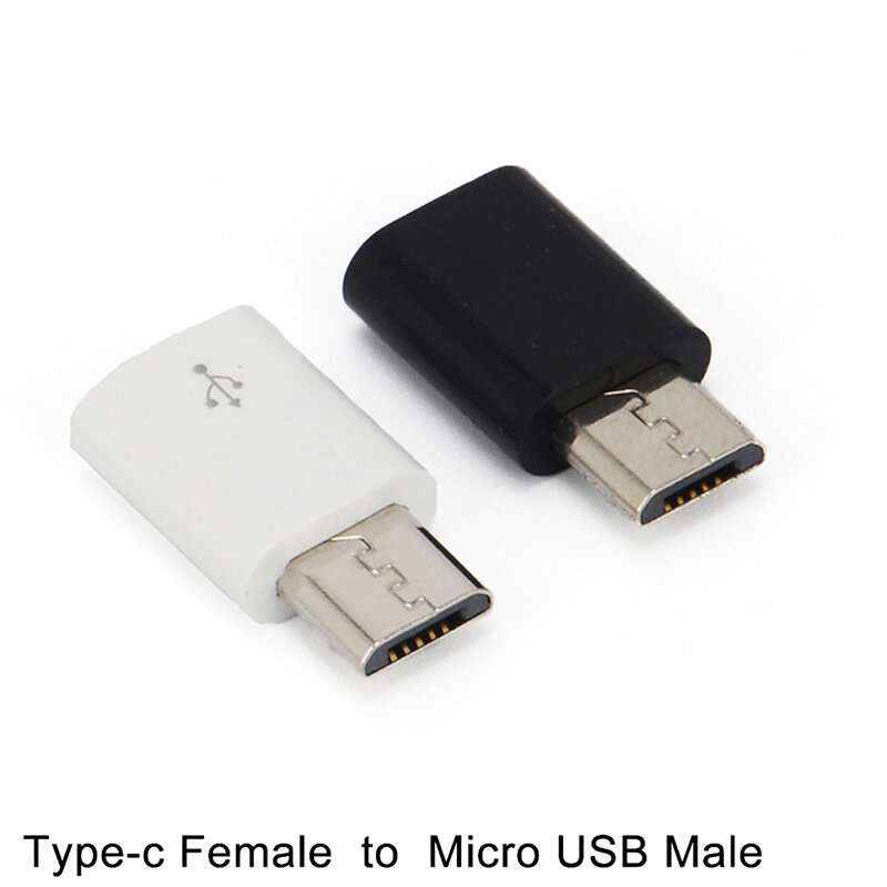 Adaptateur de Type C Femelle vers Micro USB Mâle, Convertisseur Connecteur, 1 Pièce, 2.3cm