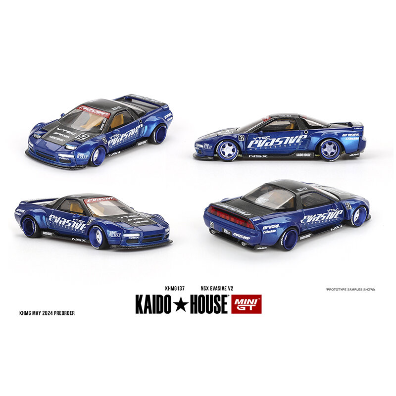 KHMG137 Presale minigt 1:64 NSX evasive Hood V2 openable Hood diorama โมเดลรถยนต์ kaido House