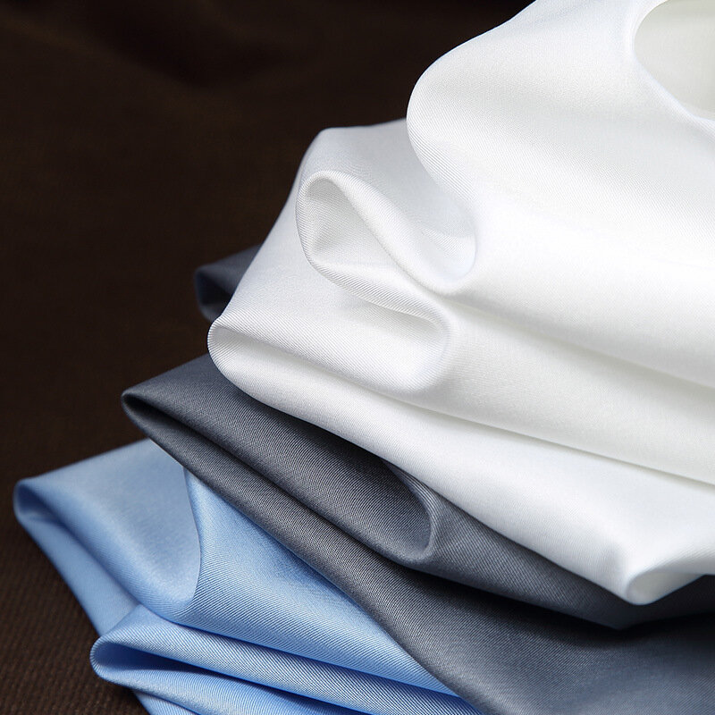 Camisa de trabajo blanca delgada de manga larga para hombres, camisa informal de negocios de alta elasticidad, suave y acogedora, sin bolsillos, ajustada, No de hierro