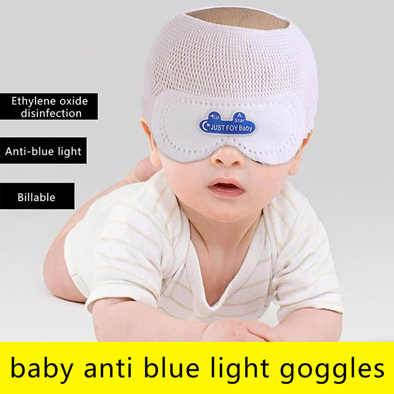 1 pz neonato fototerapia maschera protettiva per gli occhi bambino Anti-luce blu copertura per gli occhi a prova di sole ospedale cura del bambino occhiali per occhiali S/L
