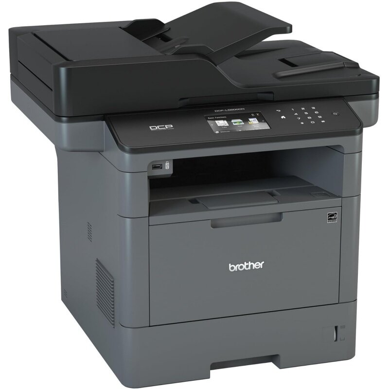 Brother Monochrome Laser Printer, Multifunction Printer and Copier, DCP-L5600DN, Flexible Network Connectivity, Duplex Printing,