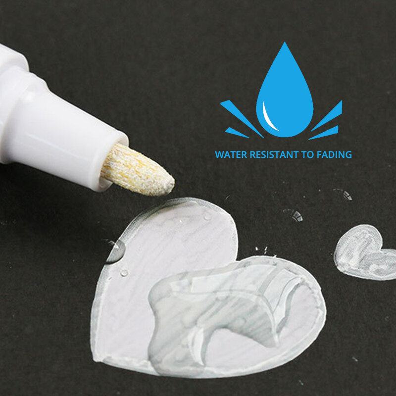 1X biała wodoodporna opona samochodowa tłusta długopis gumowa opona samochodowa do pielęgnacji lakieru do czyszczenia lakieru do czyszczenia szamponu lakiery do malowania długopisy