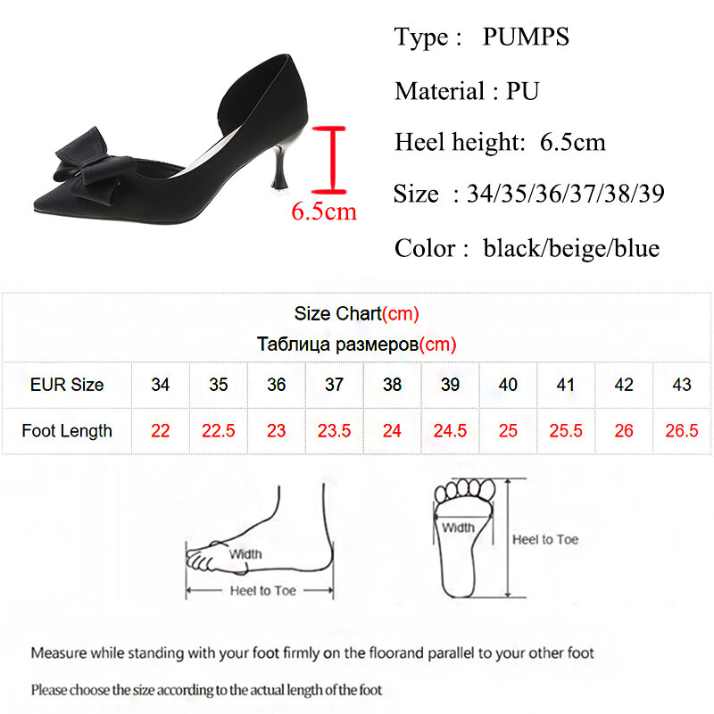 JMPR Sepatu Hak Tinggi Model Pita Kupu-kupu Biru Wanita 2022 Musim Gugur PU Kulit Selip Sepatu Ujung Lancip Wanita Sepatu Pesta Mujer