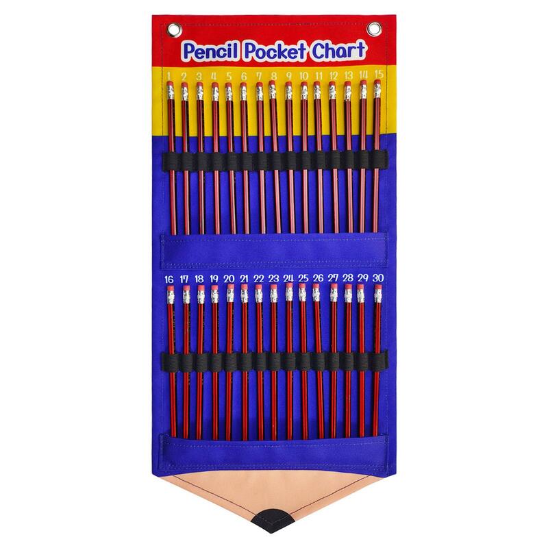子供教師用鉛筆パーキングポケットチャホルダー、軽量ペンシルホルダー、25.5x55.5cm