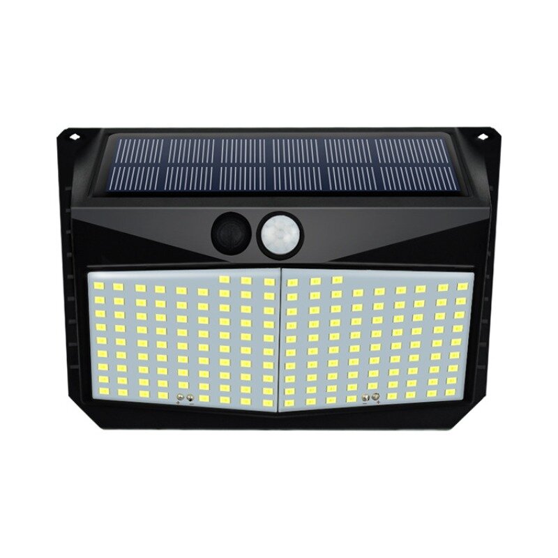 228 LED 태양광 야외 방수 램프, 정원 장식, 3 가지 모드 전원, 햇빛 벽 가로등, 신제품