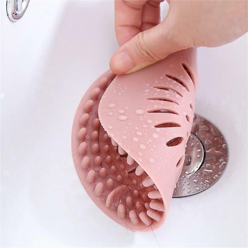 2PCS High Quality Sink Sewer Filter Floor Drain Strainer Water Hair Stopper Bath Catcher Shower Cover Kitchen Bathroom Anti