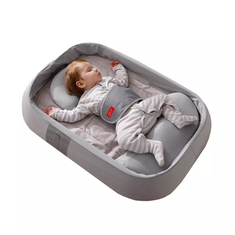 Tumbona de algodón para dormir plegable para niños, cuna portátil para recién nacidos, nido de bebé suave, cama de bebé Reborn de estilo americano