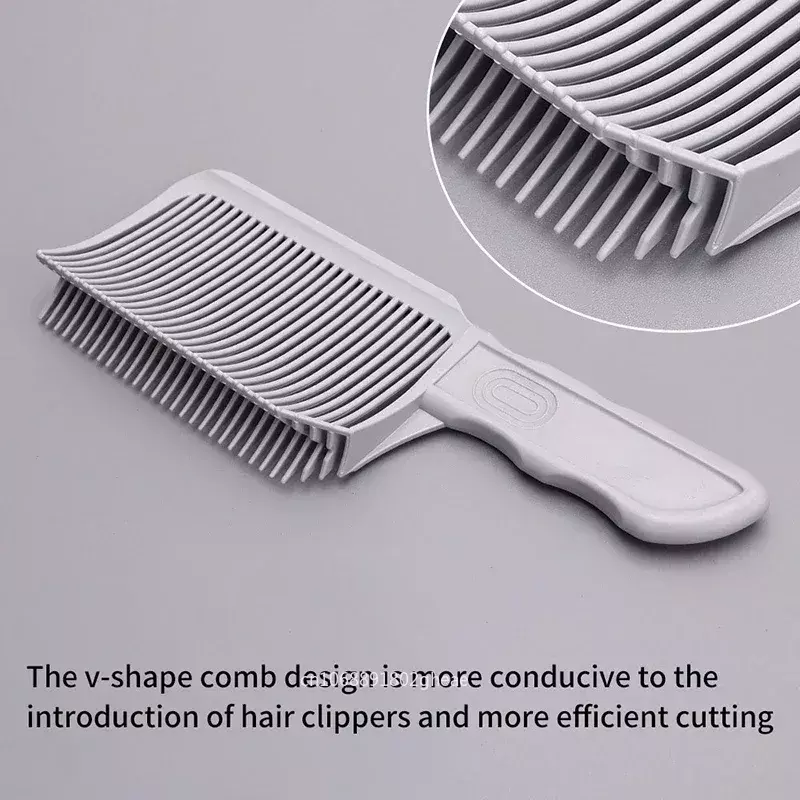 Peines de barbero que se desvanecen, herramienta de corte de pelo para peinado degradado, peine de corte de pelo superior plano para hombres, cepillo de decoloración resistente al calor
