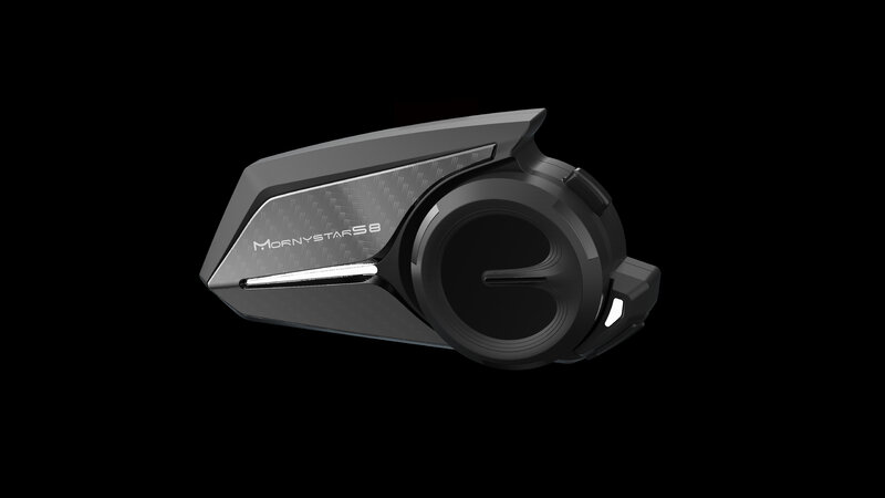 Mornystar-auriculares S8 para casco de motocicleta, intercomunicador con Bluetooth, 6 conductores, BT 5,0, 1200M, interfono con Motor FM