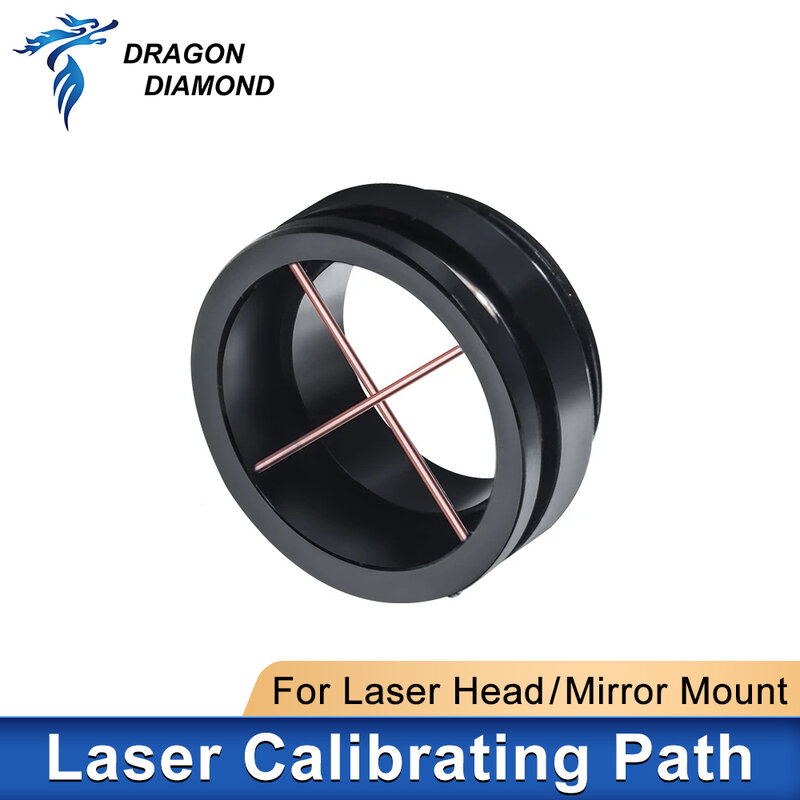 Dispositivo de calibración de ruta láser para tubo de lente, Kit de alineación de regulador de luz para Co2, cabezal láser, montaje de espejo, ajuste de colimate