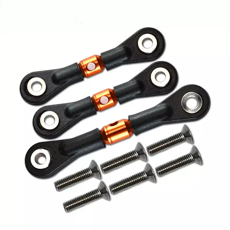 Steering Link Rod para Tamiya, Servo Rod, Peças de Atualização do Carro Acessórios, TT-02, TT-02T, TT02, TT02T, 1, 10, 3Pcs