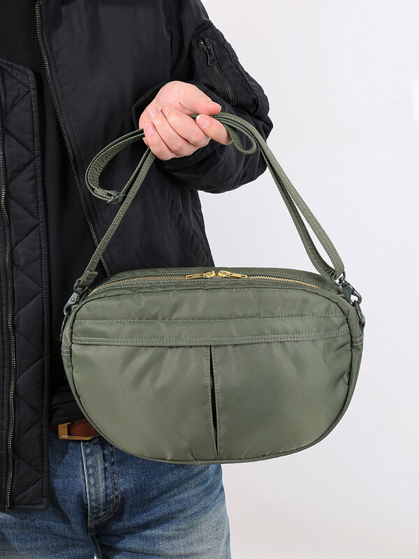 Повседневная сумка на плечо в японском стиле, водонепроницаемая нейлоновая тканевая сумка-мессенджер через плечо, модная забавная уличная сумочка