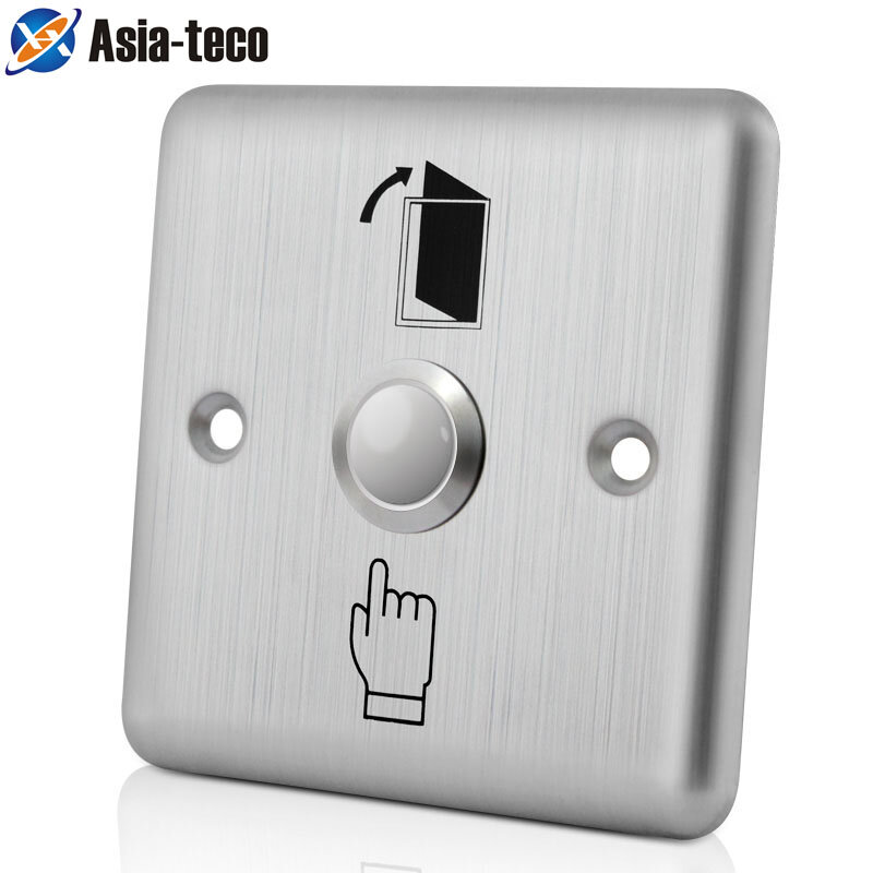 Drzwi ze stali nierdzewnej przycisk wyjścia przełącznik wciskany otwieracz czujnik drzwi do kontroli dostępu-srebrny