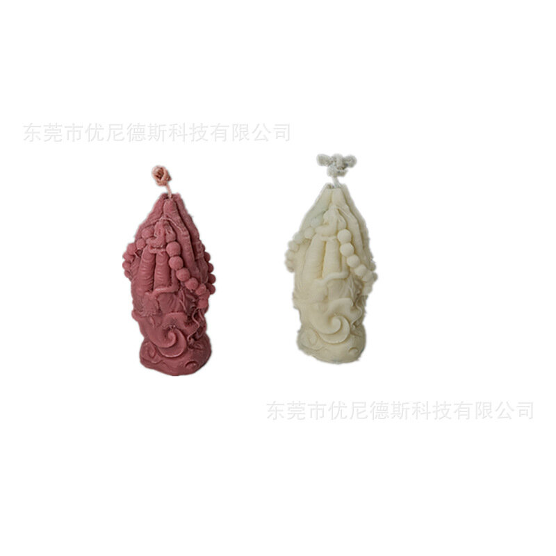 Diy budista orando mão vela molde armadilha dragão vela molde resina cola epoxy gesso argila molde decoração para casa ornamento que faz a ferramenta