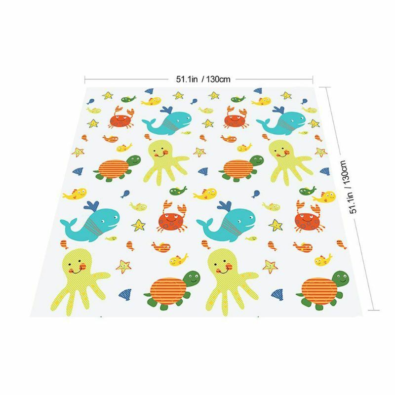 Non Slip Baby Care Crawling Mat with Non-toxic Material Baby Skin-protect Mat Easy Clean Mat Under High for CH Dropship