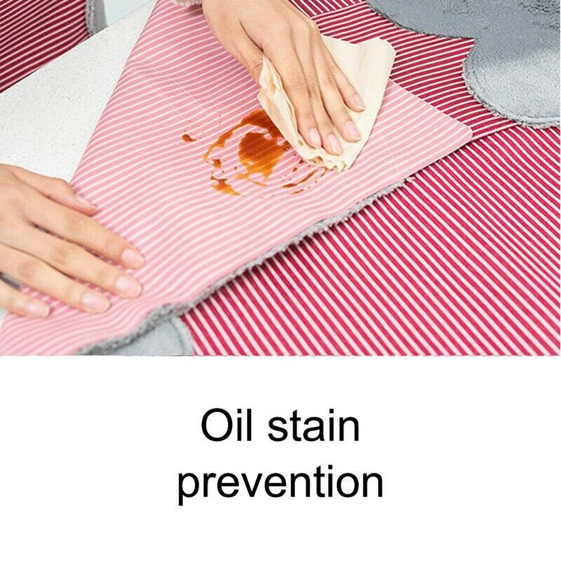 ผ้ากันเปื้อนลายทางผ้าลินินผ้ากันเปื้อนผูกคอแขนกุดระบายอากาศได้ผ้ากันเปื้อนทำความสะอาดห้องครัวที่บ้าน