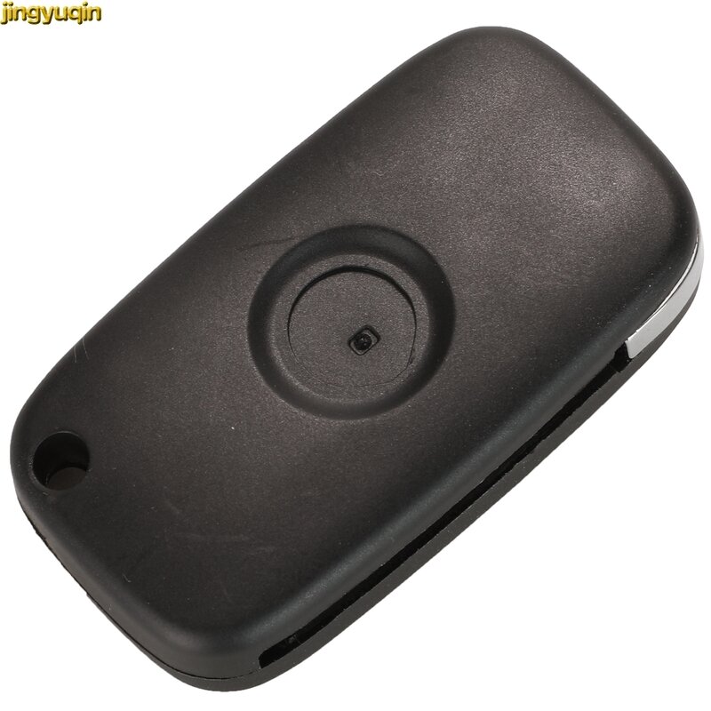 Jingyuqin 3/4 Button Flip Remote Car Key Fob Shell For Benz Smart Fortwo 453 Forfour 2015-2017 Case Replacement