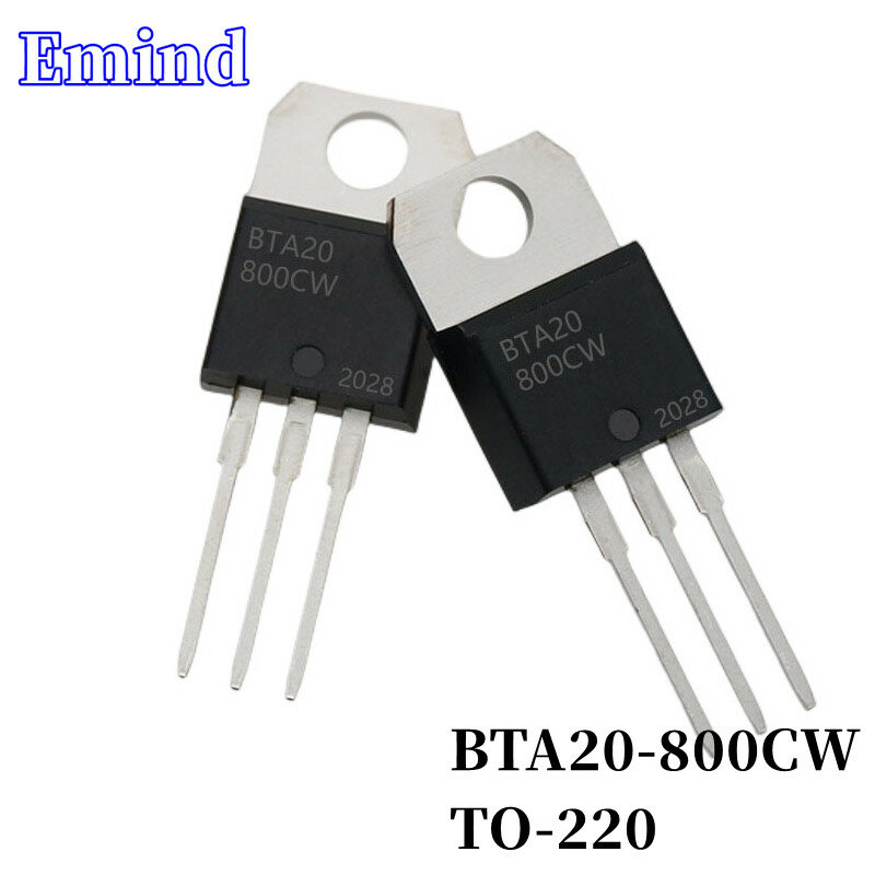 20/50/100/200/500 pz BTA20-800CW BTA20 Triac 20A/800V TO-220 DIP tiristore grande Chip