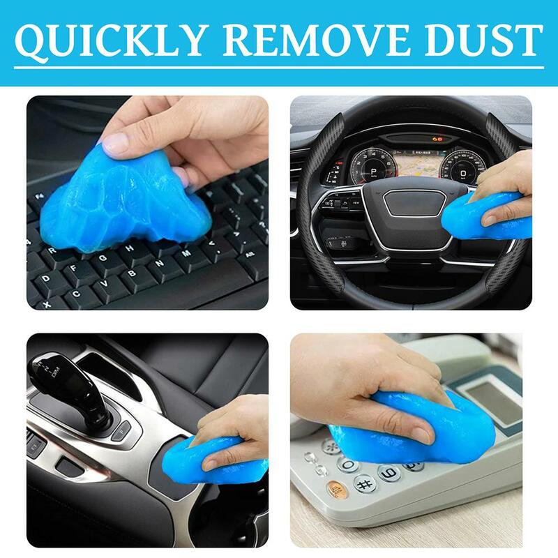 1pcs Car Cleaning Gel Vents Household Car Notebook Computer Keyboard Dust Cleaning Reusable Multipurpose Dirt Cleaner Slime Auto