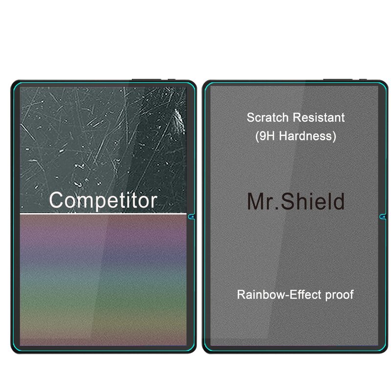 Защитная пленка Mr.Shield [в 2 упаковках] для экрана Bmax MaxPad I9 Plus [закаленное стекло] [Японское стекло с твердостью 9H] Защитная пленка для экрана