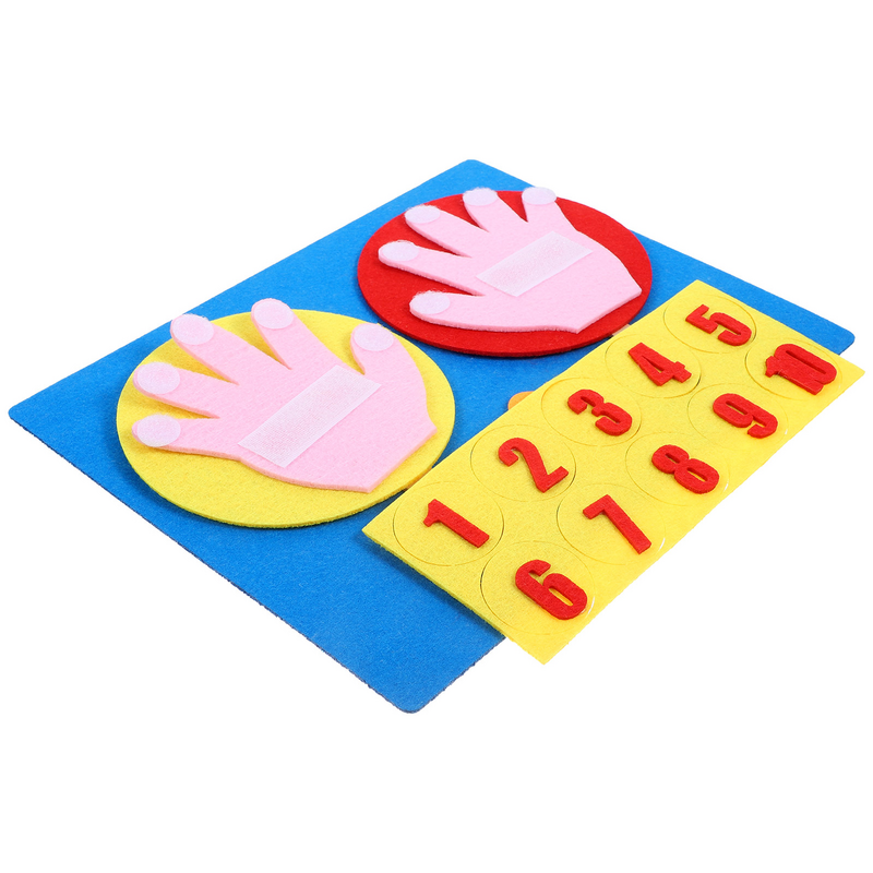 Kindergarten handgemachte Mathematik Lehrmittel Addition Subtraktion Nummer Stick Palm Kinder Spielzeug Kinder Board Vlies