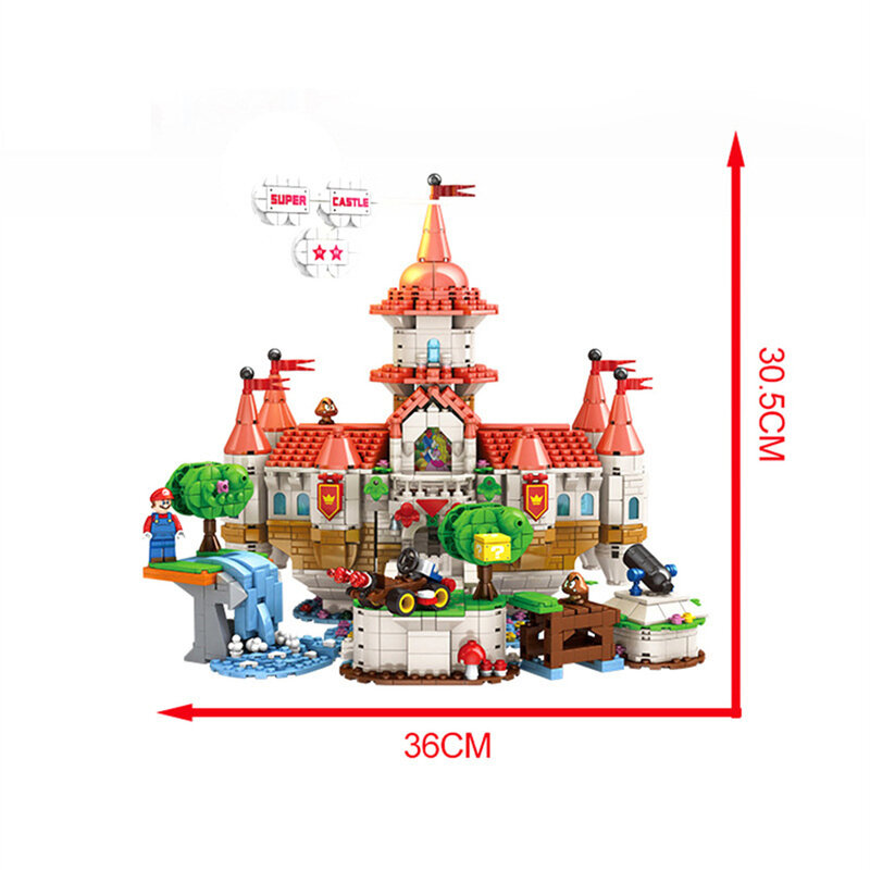 Street View Castle Building Block para Crianças, Montagem de Tecnologia, Desenho Eletrônico, High TechToys, Presentes de Natal, 2614 PCs