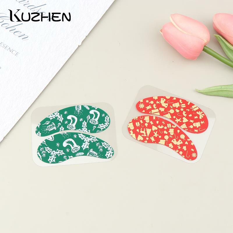 1Pairs Christmas Patterned Silicone Eye Patch Lash Lift Eyelash Extension Patches Under Eye Patch Soft Eyelash Curlers Pads