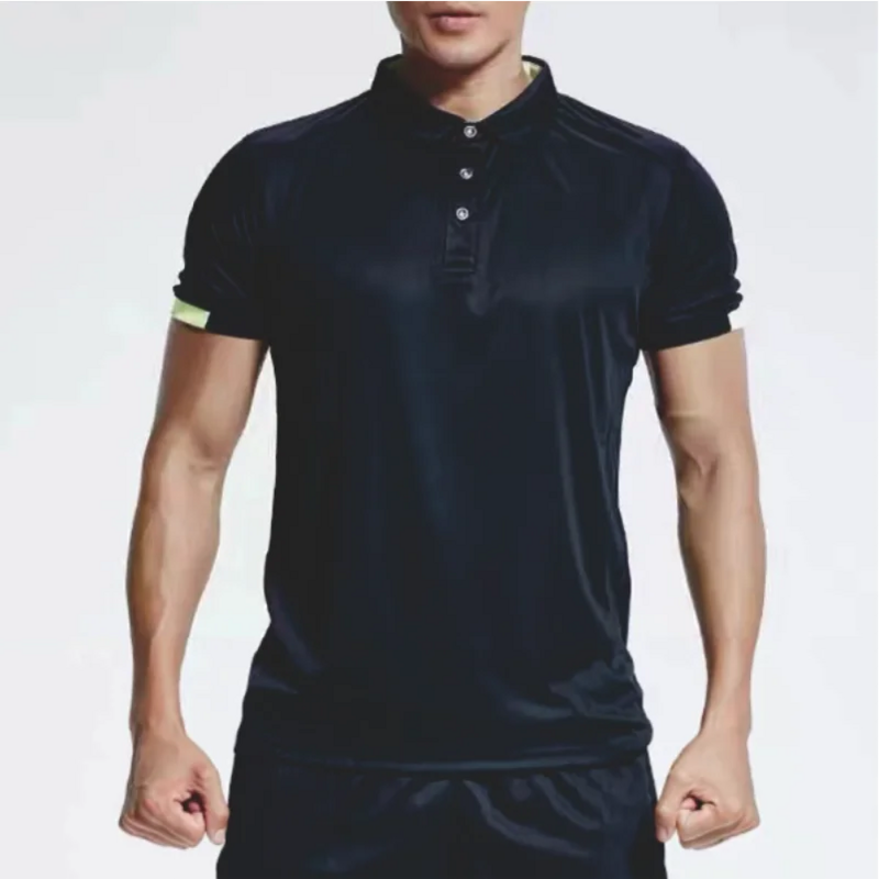 Быстросохнущая спортивная рубашка-поло, дышащие рубашки-поло с коротким рукавом и отложным воротником