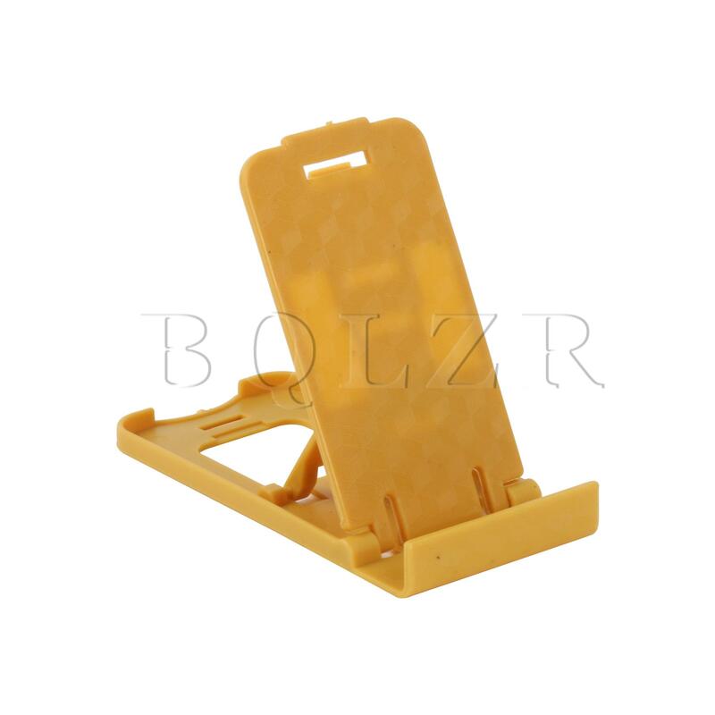 BQLZR regulowany plastikowy stojak na telefon do wyświetlacz tabletu 3.15 "x 1.46" żółty