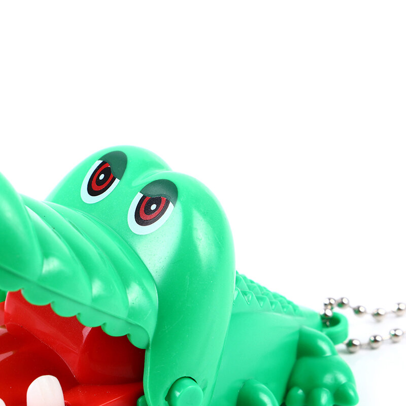 Petit crocodile bouche dentiste morsure doigt jeu Gags jouet avec porte-clés, délicat, créatif