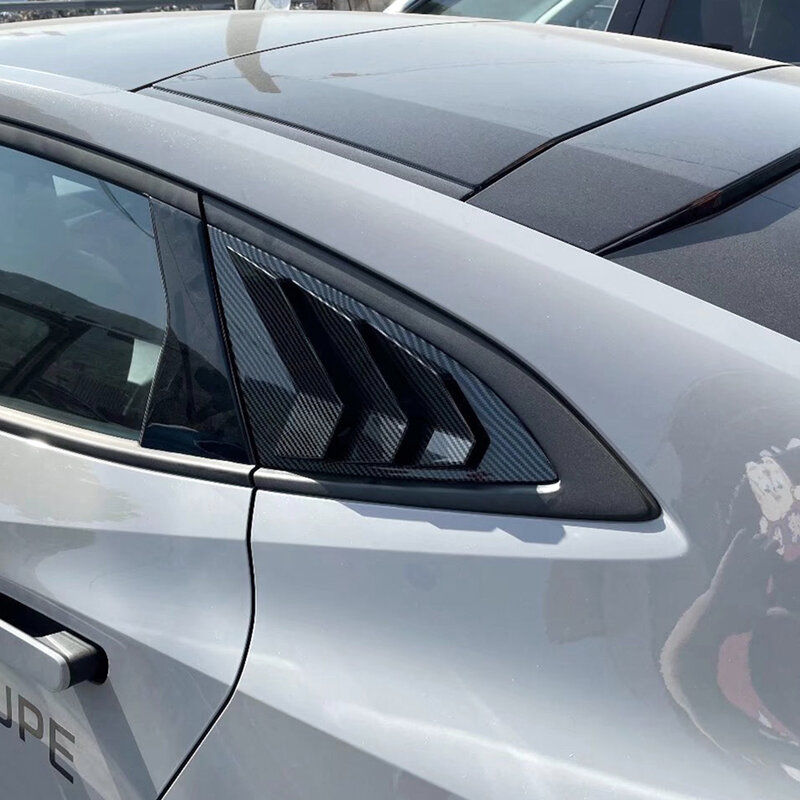 ABS Carbon Fiber Rear Side Window Louvers Vent Scoop For Changan UNI-V 2022 2023 2024