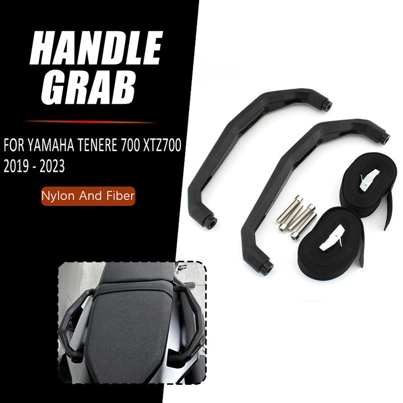 Motorcycle Passenger Rear Grab Handle Seat Hand Handle luggage Grab Bar Rail For Yamaha XTZ700 Tenere 700 2019 2020 2021-2023