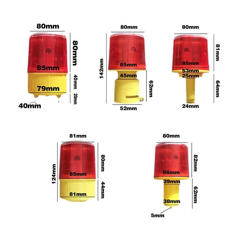 Solar LED Emergency Light/Solar-powered warning lights /Beacon light/ Traffic Alarm Lights/Tower crane lamp