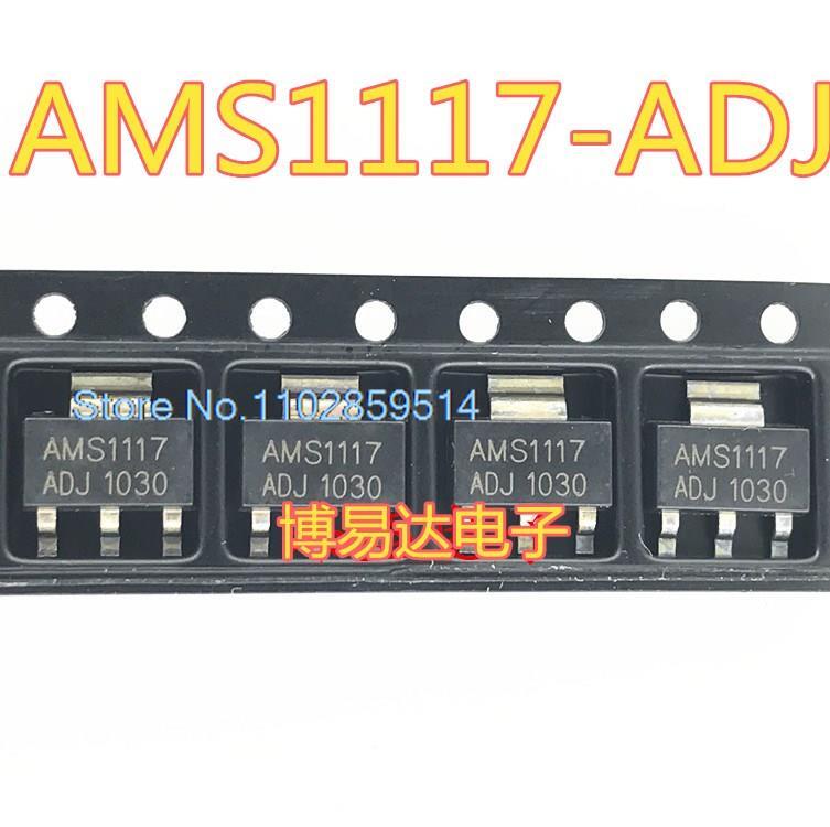 20ピース/ロットAMS1117-ADJ 1117-adjsot223 ic