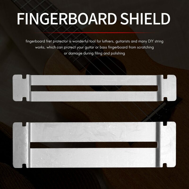 Stainless Steel Guitar Fingerboard Guards, Ferramenta Bass Luthier, Protetor Fretboard para Vestir
