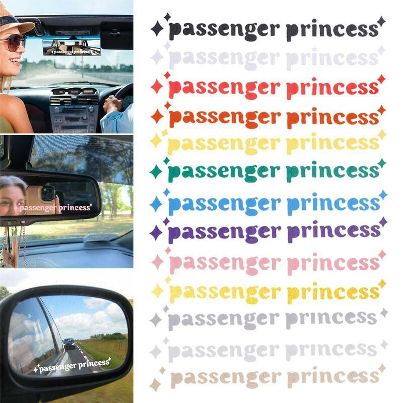 ملصقات سيارة لمرآة الأميرات الراكب ، اقتباسات بسيطة ، ملصقات فنية فينيل لسيارة بناتي ظريفة ، ملصقات ديكور ، 1 روض