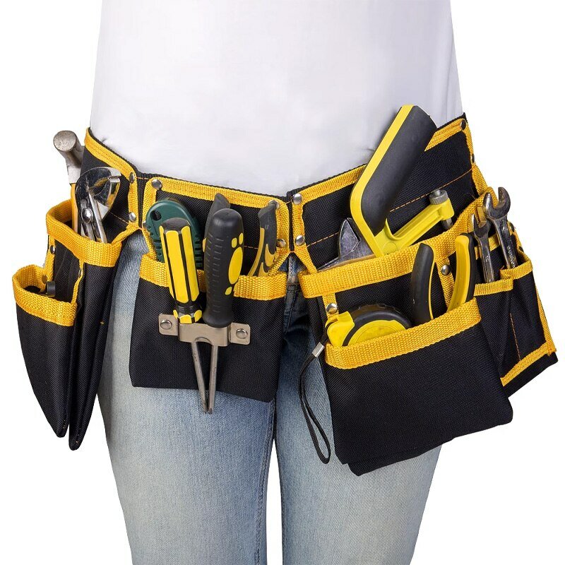 1PC Toolkit Carpintaria Eletricista Oxford Ferramenta Pano Cintura Bag Cintura e Crotch Bag Ferramenta Sacos De Armazenamento