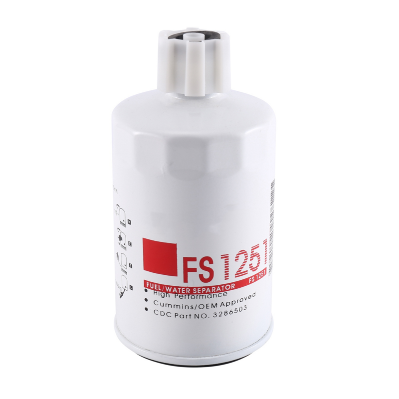 Filtro de combustible para FS1251 Cummins Fleetguard, separador de agua